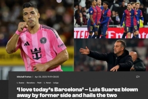 KOK体育-苏亚雷斯：我很喜欢这支巴萨的球风，佩德里和亚马尔太突出了