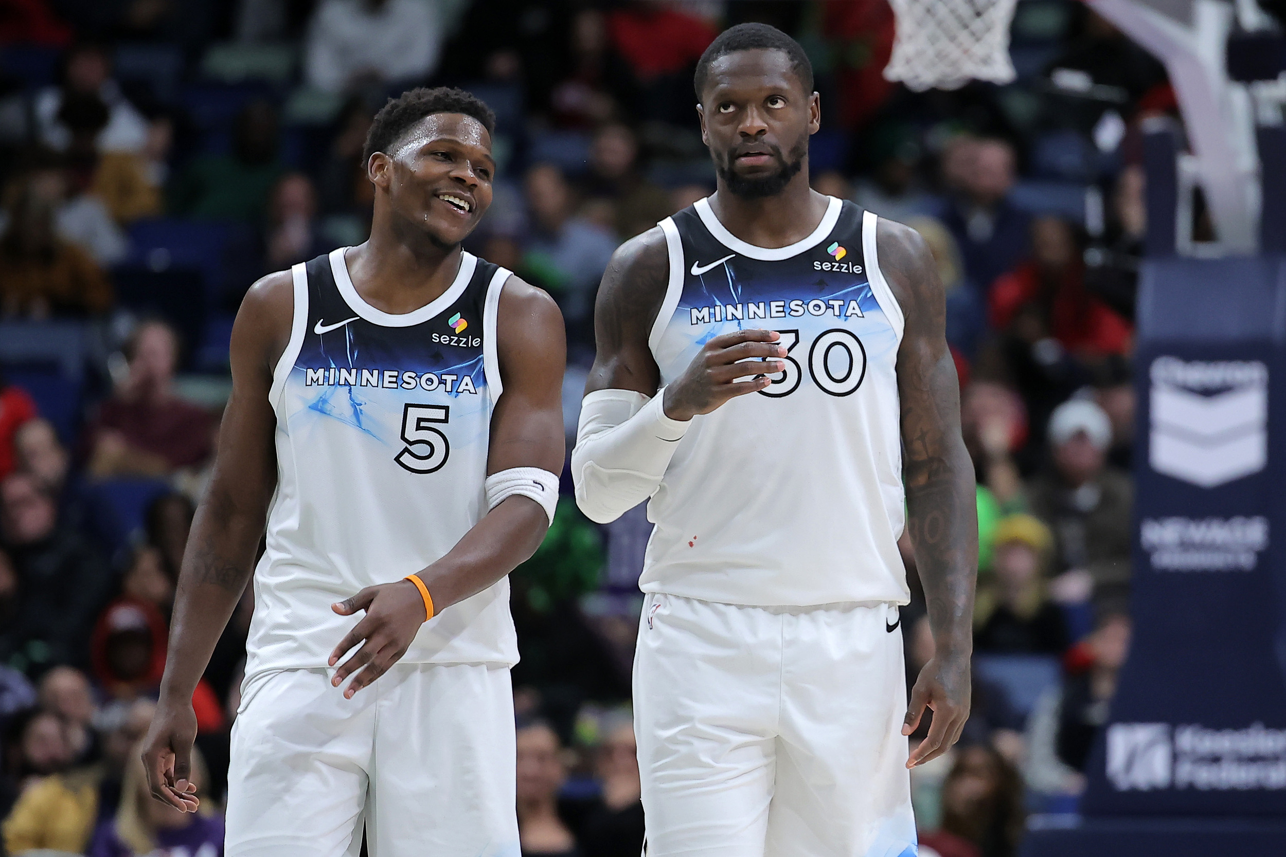 💪🏻能得分！爱德华兹＆兰德尔是剩余4支球队得分最高的二人组